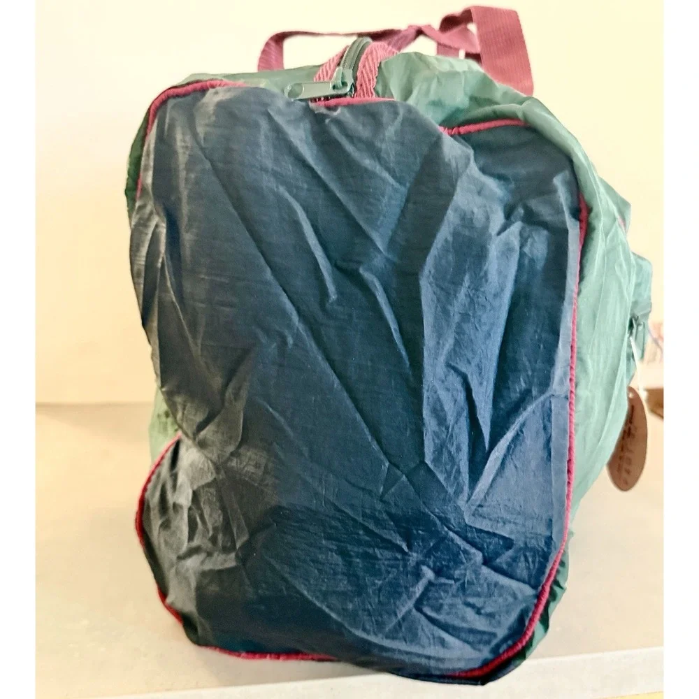 Vintage Fossil Packable‎ Duffel Bag 90s Y2K Carry On Camping Nylon Tote Gorpcore